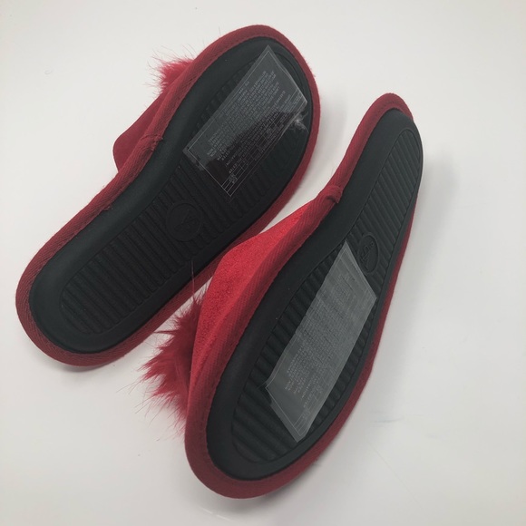 Victoria’s Secret Sexy Red POM POM Slippers NWT - Picture 7 of 8